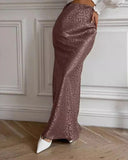 Load image into Gallery viewer, Women&#39;s Satin Leopard Print Skirts (Long)