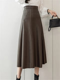 Load image into Gallery viewer, Women&#39;s PU Leather S-XL  A-Line Skirts (Midi)