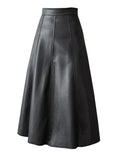 Load image into Gallery viewer, Women&#39;s PU Leather S-XL  A-Line Skirts (Midi)