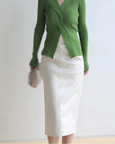 Load image into Gallery viewer, Women&#39;s PU Leather Midi Skirts